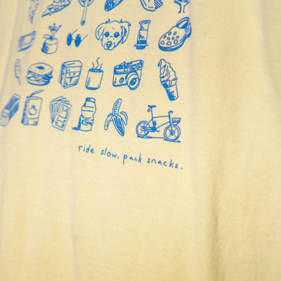 Ride Slow. Pack Snacks T-Shirt